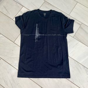 Icebreaker 150 weight men’s short sleeve merino Mount Ruapehu, slate size medium